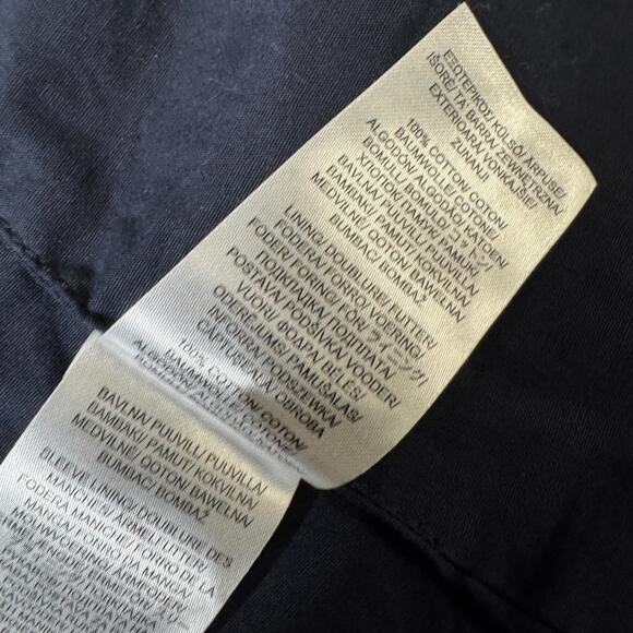 Seasalt Cornwall Roberts Coat Navy Blue Canvas Womens 12 Lined Button Overcoat - Picture 9 of 12